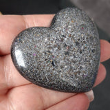 Granite look resin palm stone heart memorial, ash urn bereavement gift