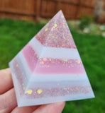 Breastmilk baby bunny rabbit keepsake with a choice of opal glitters, new mom gift