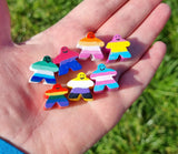 RAINBOW MEEPLE LGBTQ boardgamer gift set, geeky pride gifts