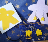 boardgamer gift set// geeky meeple gift hamper, board game player token colour