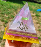 15cm Custom memorial pyramid, any colour scheme available