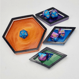 Custom D20 DICE TRAY and counter dishes in a range of colours // Geeky board gamer rpg gift