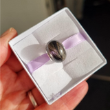 LOCK OF HAIR/FUR BEAD CHARM MEMORIAL