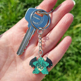 CTHULHU MEEPLE jewellery and key chains, geeky board game gift