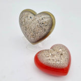 Chunky Resin heart memorial in a choice of colours, ash keepsake