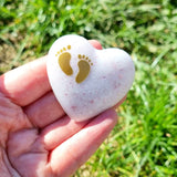 Breastmilk Mother and baby or Baby feet Heart Keepsake