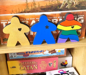 10cm GIANT MEEPLE 1st player markers, geeky board gamer gift