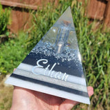 15cm Custom memorial pyramid, any colour scheme available