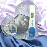 BABY LOSS HEART KEEPSAKE with optional light stand, memorial, miscarriage, wedding, etc