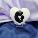 Breastmilk Mother and baby or Baby feet Heart Keepsake