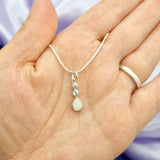 BREAST MILK CUBIC ZIRCONIA TEARDROP JEWELLERY SET