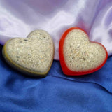 Chunky Resin heart memorial in a choice of colours, ash keepsake