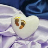 Breastmilk Mother and baby or Baby feet Heart Keepsake