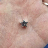 STERLING SILVER NIGHT SKY MEMORIAL STAR BEAD for charm bracelet - in a choice of colours, Memorial keepsake