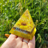 8cm CUSTOM MINI PYRAMID LAMP