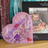 BABY BIRTH STAT KEEPSAKE with optional light stand, memorial, miscarriage