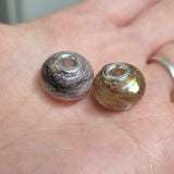 LOCK OF HAIR/FUR BEAD CHARM MEMORIAL