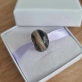 LOCK OF HAIR/FUR BEAD CHARM MEMORIAL