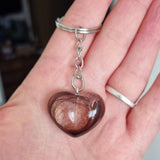 LOCK OF HAIR/FUR KEY CHAIN MEMORIAL KEEPSAKE