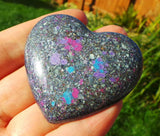 Night sky Ecopoxy resin palm stone heart, ash memorial urn, the perfect bereavement gift