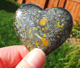 Golden Night sky Ecopoxy resin palm stone heart, ash memorial urn, the perfect bereavement gift