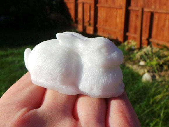 Breastmilk baby bunny rabbit keepsake with a choice of opal glitters, new mom gift