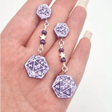 GEEKY D20 DICE EARRINGS// Various styles and colours