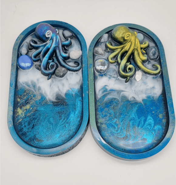 Custom Resin Octopus Trinket Dish, Kraken, Cthulhu