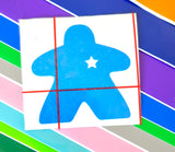 vinyl meeple sticker family group, board gaming family gift