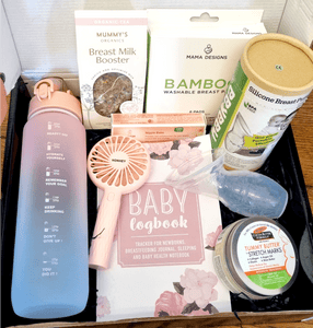 Luxury New Mum Breastfeeding Gift Hamper with breastmilk jewellery keepsake voucher