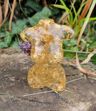 CURVY GODDESS BUST STATUE in eco friendly resin with gold, silver or copper leaf