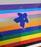 set of 5 iron on MEEPLE FAMILY STICKERS in a variety of colours