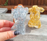 PETITE GODDESS BUST STATUE in eco friendly resin with gold, silver or copper leaf