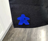10cm large iron on VINYL MEEPLE PATCH in a variety of colours
