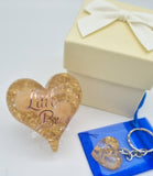 ANGEL BABY TWINS LAMP miscarriage heart keepsake ornament for multiple pregnancy or infant loss