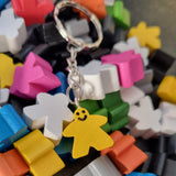 Meeple keychain in a variety of colours, a great geeky board game themed gift