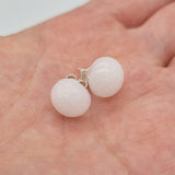 Sterling silver breastmilk stud earrings, breastmilk keepsake in various shapes and colours