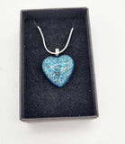 Heart shaped memorial urn jewellery set