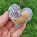 ANGEL BABY TWINS miscarriage heart keepsake ornament for multiple pregnancy or infant loss