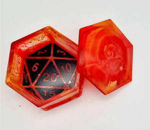 Custom D20 DICE POT with lid// Geeky Player Counter trinket dish in range of colors