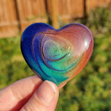 Custom Rainbow Heart Pocket Hug - choose your own lettering