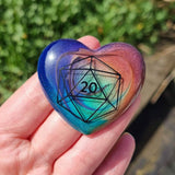 D20 Dice and Meeple Heart Pocket Hugs, Boardgamer Geeky Gift Ideas