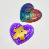 D20 Dice and Meeple Heart Pocket Hugs, Boardgamer Geeky Gift Ideas