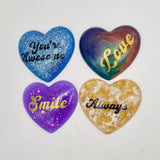 Custom Heart Pocket Hug - choose your own colour and lettering