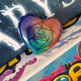 D20 Dice and Meeple Heart Pocket Hugs, Boardgamer Geeky Gift Ideas