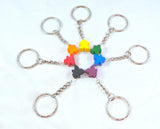 Meeple keychain in a variety of colours, a great geeky board game themed gift