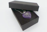 Heart shaped memorial urn jewellery set