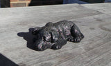 Dog shaped ash memorial urn made from eco friendly resin, choice of colours, pet memorial keepsake